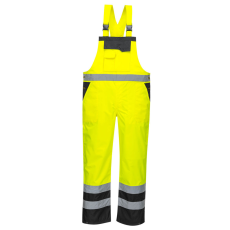 Portwest S488 Kontraszt jól láthatósági mellesnadrág (SÁRGA/FEKETE, XXL)