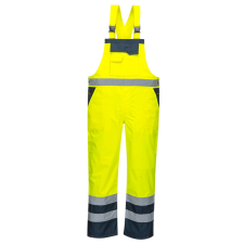 Portwest S488 Kontraszt jól láthatósági mellesnadrág (SÁRGA/NAVY, 4XL) láthatósági ruházat