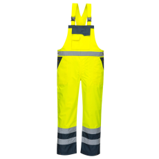 Portwest S488 Kontraszt jól láthatósági mellesnadrág (SÁRGA/NAVY, XL)
