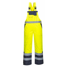Portwest S489 - Jól láthatósági bélelt mellesnadrág