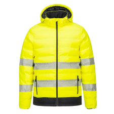 Portwest S548 Hi-Vis Ultrasonic fűthető kabát (sárga/fekete, S) láthatósági ruházat