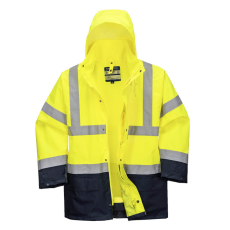 Portwest S766 Essential 5 az 1-ben jól láthatósági kabát (sárga/navy, XS)