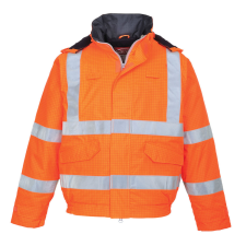 Portwest S773 Bizflame Rain Hi-Vis Antistatic FR bomber kabát munkaruha