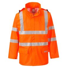 Portwest Sealtex Flame Hi-Vis lángálló esőkabát narancs L