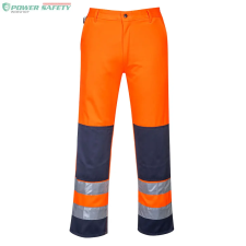 Portwest Seville Hi-Vis nadrág - Narancs/Navy láthatósági ruházat