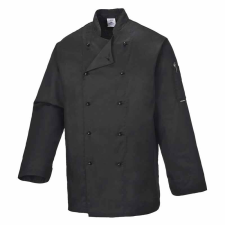 Portwest Somerset séf kabát (fekete*, 3XL) munkaruha
