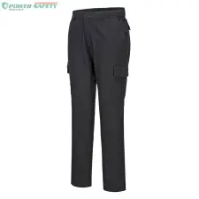 Portwest Stretch Slim Fit Combat nadrág - Fekete (Rövid) munkaruha
