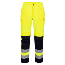Portwest T143 Hi-Vis szellőző nadrág sárga-tengerészkék láthatósági ruházat