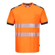 Portwest T181 - PW3 Hi-Vis póló (narancs/szürke, XL) láthatósági ruházat