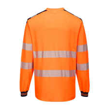 Portwest T185OBRL Portwest PW3 Hi-Vis hosszú ujjú póló munkaruha
