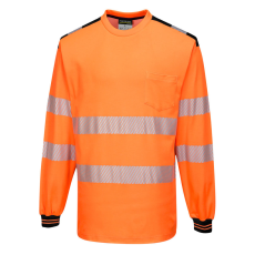 Portwest T185OBRS Portwest PW3 Hi-Vis hosszú ujjú póló