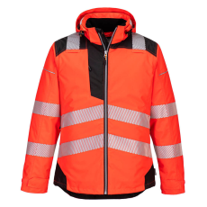 Portwest T400 Portwest PW3 Vision Jól láthatósági kabát (piros/fekete, XXL)