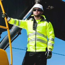 Portwest T400 Portwest PW3 Vision Jól láthatósági kabát (sárga/fekete, 6XL)