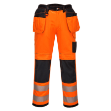 Portwest T501 Vision Hi-Vis nadrág narancs-fekete láthatósági ruházat