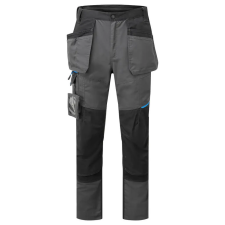 Portwest T719 WX3 Slim Fit lengőzsebes munkanadrág metál szürke munkaruha