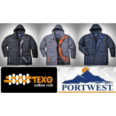Portwest Texo Contrast bélelt, télikabát TX30