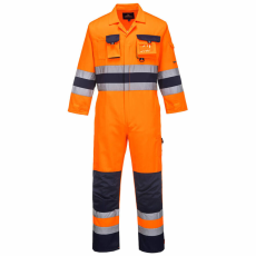 Portwest Texo Hi-Vis overál (narancs/tengerészkék, XXL)