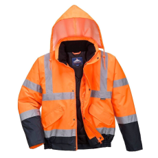 Portwest Two Tone HiVis Bomber Jacket-S266 M narancs