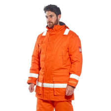 Portwest Védőkabát, szigetelt, antisztatikus, égésgátló, FR59, PORTWEST S Orange munkaruha