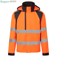 Portwest WX2 Eco Hi-Vis esőkabát - Narancs/Fekete láthatósági ruházat