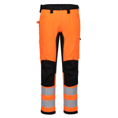Portwest WX2 ECO Hi-Vis Stretch Trade nadrág Orange/Black 36