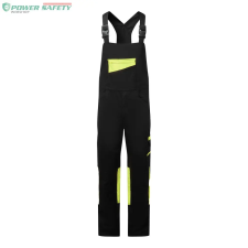 Portwest WX2 Eco Stretch kantáros nadrág - Fekete/Sárga munkaruha