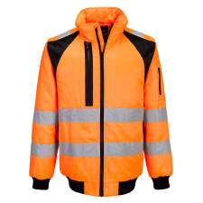 Portwest WX2 Hi-Vis -in-1 Pilóta dzseki Orange/Black XXL láthatósági ruházat