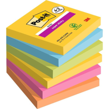 POST-IT Super Sticky Carnival 76x76mm 90lapos 4+2db vegyes jegyzettömb jegyzettömb