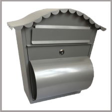 Postaláda 370x360x135mm acél porszórt, újságtartóval HMB3637 postaláda