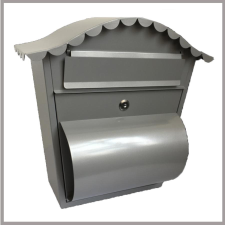  Postaláda 370x360x135mm acél porszórt, újságtartóval HMB3637 postaláda