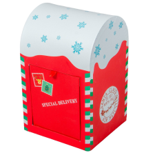  Postaláda papír piros-fehér 20cm postaláda