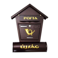 Postaláda újságtartóval barna/fekete/fehér/bronz postaláda