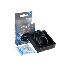 POTENZplus Black 3er Mix (S, M, L) péniszgyűrű