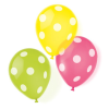  Pöttyös Dots léggömb, lufi 6 db-os 9 inch (22,8 cm)