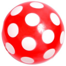  Pöttyös lakkfényű labda - 22 cm, többféle játéklabda