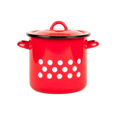  Pöttyös zománcozott fazék 3 liter edény