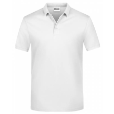 POWEAR JN792-WHITE-M Basic galléros póló fehér -M (POW) munkaruha