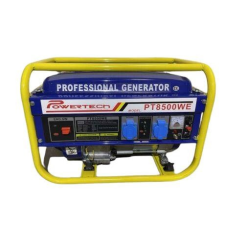  Powertech PT8500WE benzines áramfejlesztő generátor aggregátor