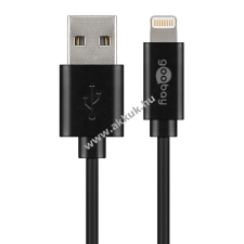 Powery Goobay USB kábel - Apple Lightning csatlakozóval 3m iPhone, iPad, iPod MFI tablet kellék