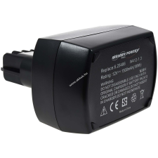 Powery Helyettesítő akku Metabo fúrócsavarozó BZ 12 SP 1500mAh barkácsgép akkumulátor