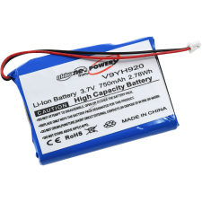 Powery Helyettesítő akku Samsung típus PPSB0502 mp3 lejátszó akkumulátor