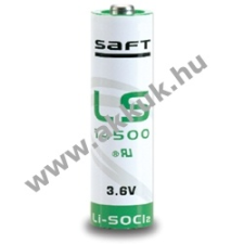 Powery SAFT lithium elem típus LS14500 - AA, R6 3,6V 2,6Ah (Li-SOCl2) ceruzaelem