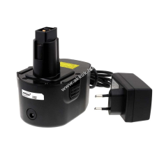 Powery Utángyártott akku Black & Decker lámpa FSL144 Li-Ion töltővel barkácsgép akkumulátor