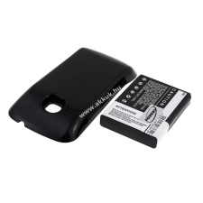 Powery Utángyártott akku Samsung GT-S6500 2400mAh fekete mobiltelefon akkumulátor