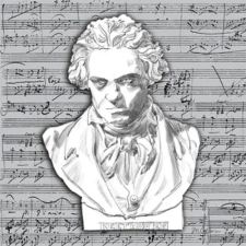PPD Beethoven papírszalvéta 25x25cm, 20db-os konyhai eszköz