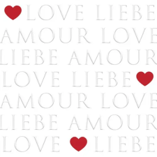  PPD.C133102736 Love letters dombornyomott papírszalvéta 33x33cm,20db-os papírárú, csomagoló és tárolóeszköz