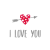 PPD .C1333592 I Love You papírszalvéta 33x33cm,20db-os