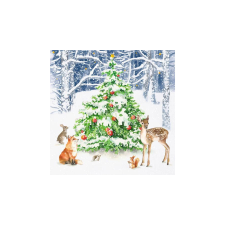 PPD.C333002054 Winter Forest papírszalvéta 33x33cm, 20db-os asztalterítő és szalvéta