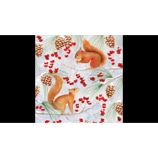 PPD.C333002848 Squirrel Chat papírszalvéta 33x33cm, 20db-os asztalterítő és szalvéta