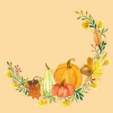  PPD.C333002924 Pumpkin Flair papírszalvéta 33x33cm, 20db-os papírárú, csomagoló és tárolóeszköz
